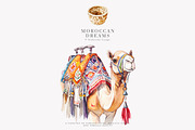 Moroccan clipart watercolor set, a Decorative Illustration by Patishop Art (Thumbnail 7 of 10)