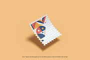 Postage Stamp Mockup, a Product Mockup by FathirMarz (Thumbnail 9 of 10)