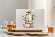 Whimsical Summer Cactus Clipart Bund, an Illustration by SVGArt (Thumbnail 6 of 9)