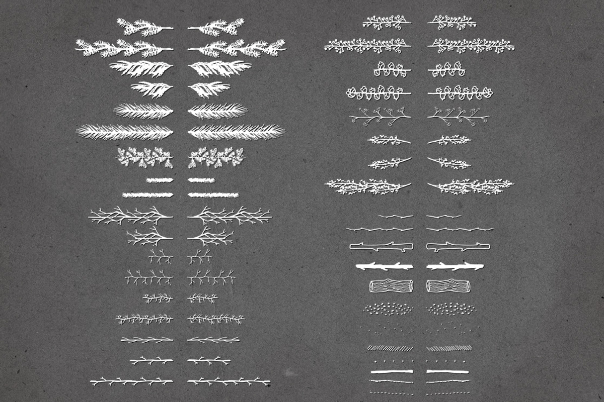 Twig & Pine Illustrator Brushes, a Brush Add-On by MarkieAnn Creative (Photo 5 of 5)