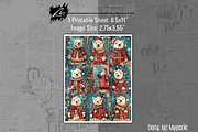 Cute Xmas Polar Bear Scrappapers, an Animal Illustration by Digital Art Mahdiseño (Thumbnail 8 of 10)