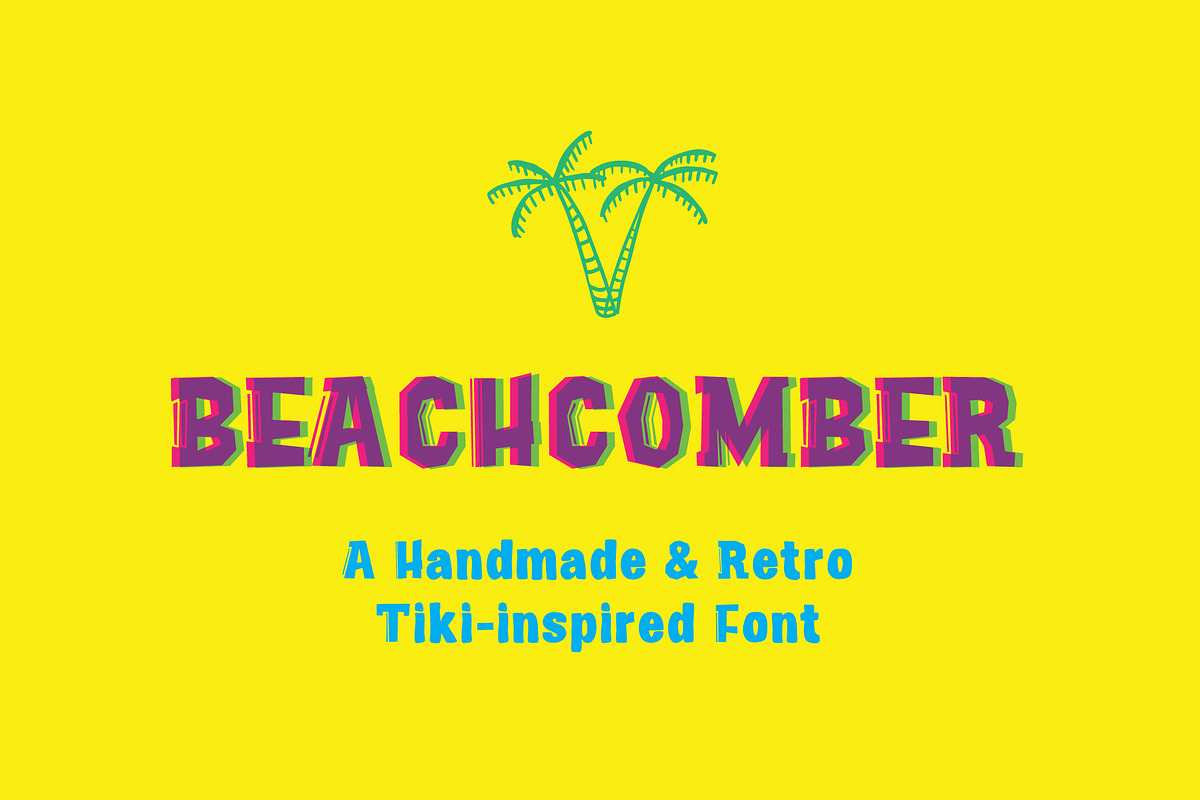 Beachcomber Font & Illustrations