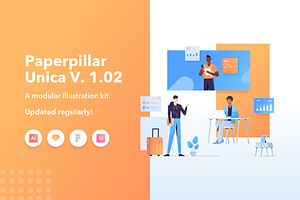 Modern Modular Illustration Kit