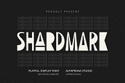 Shardmark - Display Font, a Script Font by Alpaprana (Thumbnail 1 of 10)