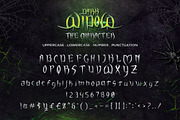 Dark Widow + Bonus Text Effect, a Blackletter Font by Drizy (Thumbnail 2 of 10)