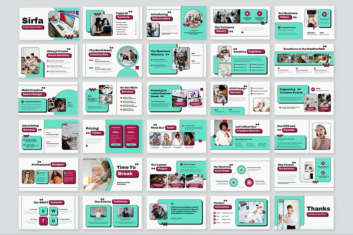 Creative Agency Studio Powerpoint preview 3