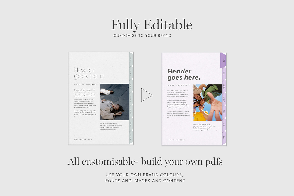 Kit for creating interactive pdf