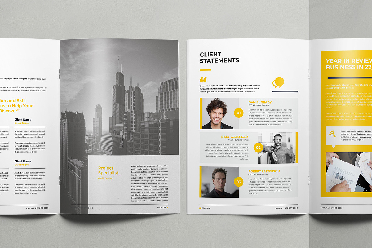 Annual Report Canva, a Brochure Template by DesignDevisers (Photo 7 of 11)