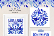 Blue Garden floral collection, an Object Graphic by DariSmartArt (Thumbnail 3 of 11)