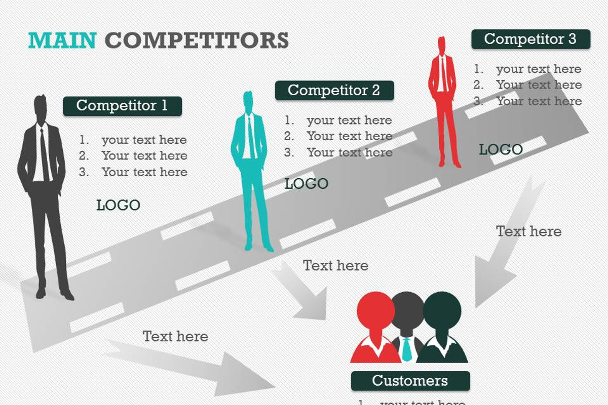 Main Competitors PowerPoint Template, a Presentation Template by Yes Presentations (Photo 2 of 26)