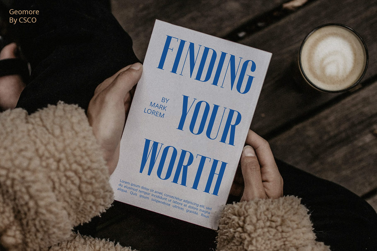 Geomore – Condensed Serif, a Serif Font by Craft Supply Co. (Photo 6 of 8)