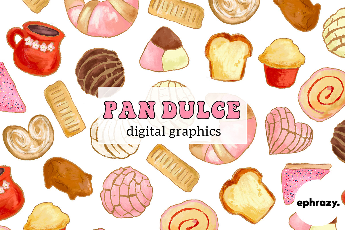 Mexican Pan Dulce Graphics, a Pattern Graphic by EphrazyGraphics (Photo 1 of 7)