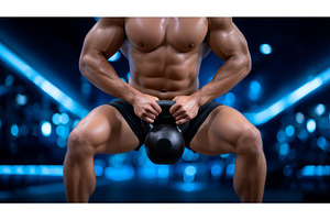 The scene depicts a man in a gym, a Sports & Recreation Photo by ZinetroN