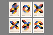 Retro Geometric Printable Wall Art, a Background Graphic by C Design Studio (Thumbnail 4 of 8)