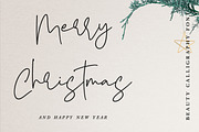 Yearbook Christmas - Calligraphy, a Handwritten Font by Arendxstudio (Thumbnail 6 of 9)