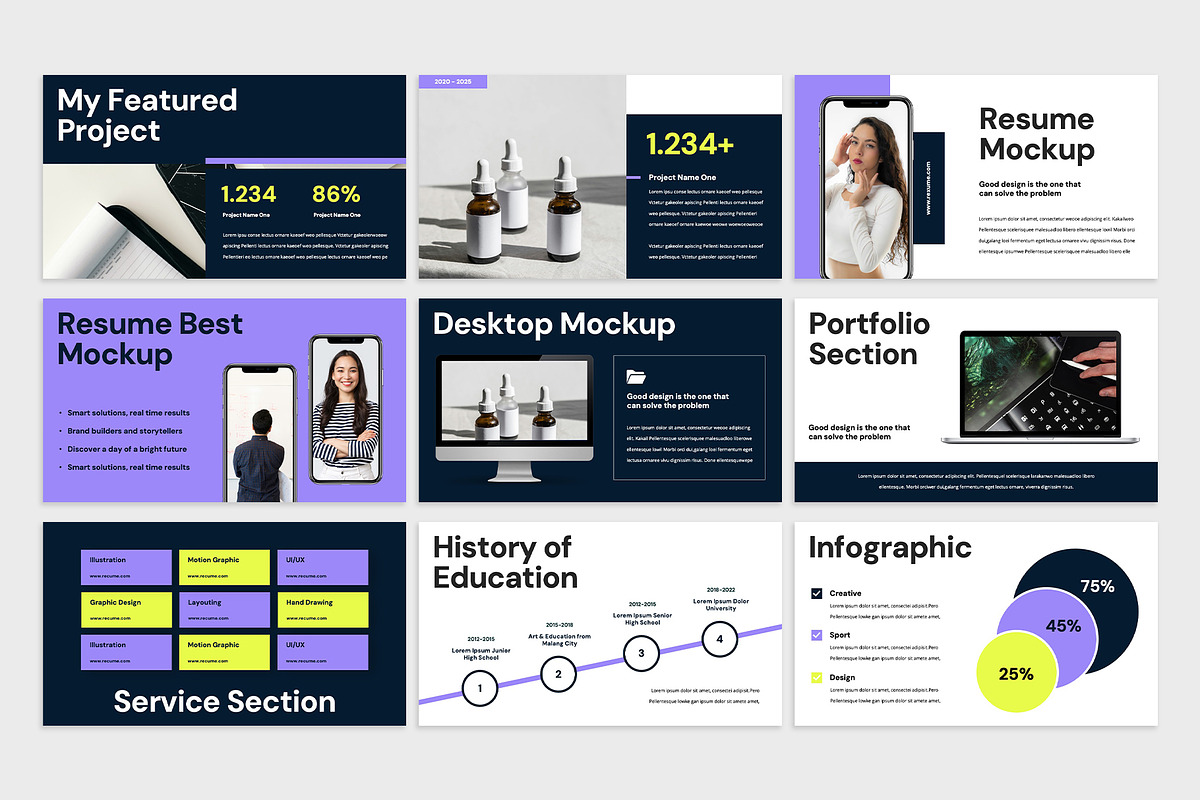 Resume Google Slides, a Presentation Template by rgbryand (Photo 3 of 7)