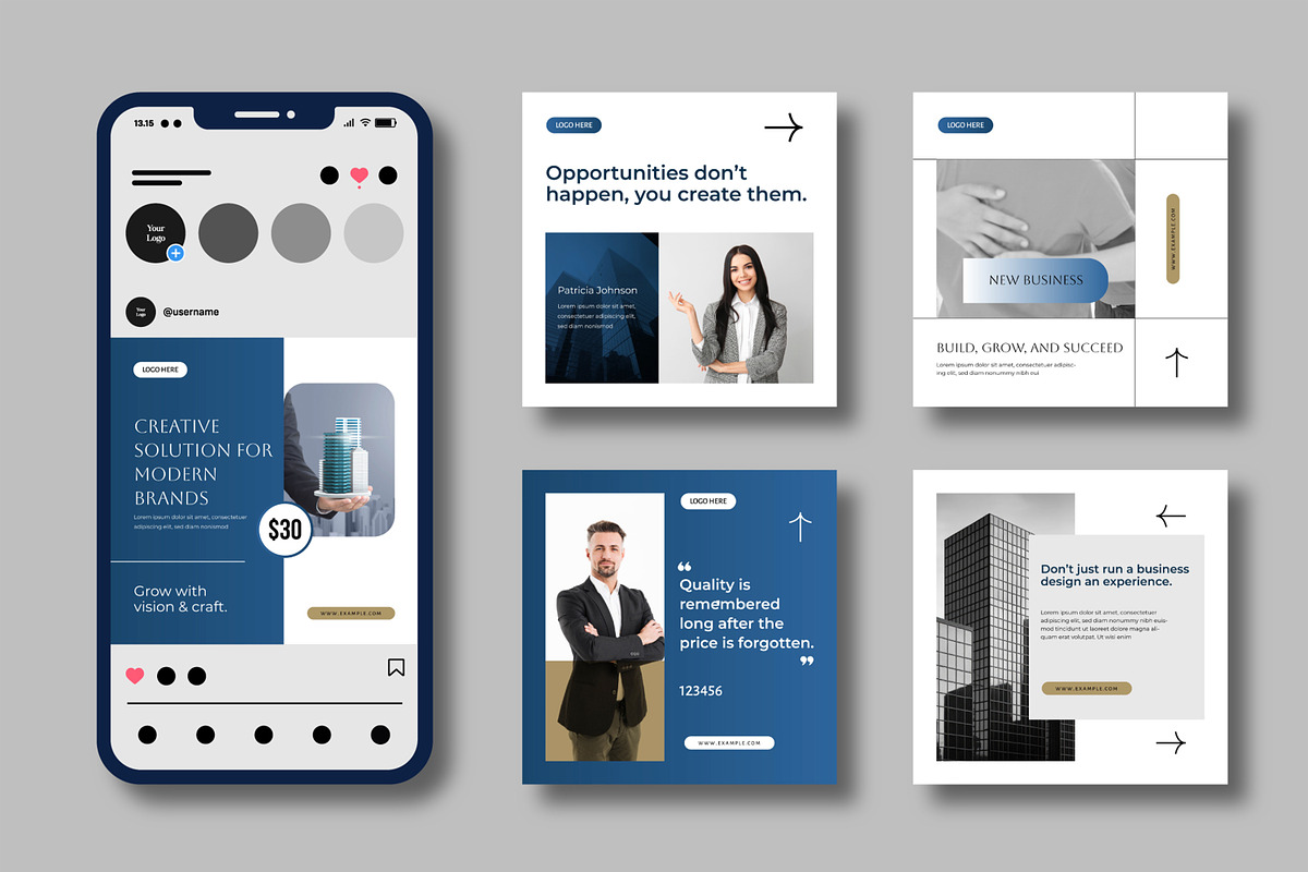 Corporate Business Social Media Post, a Social Media Template by MightyDesign (Photo 2 of 8)