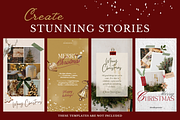Scandinavian Christmas Sticker Pack, a Social Media Template by Social Media Designer (Thumbnail 4 of 5)