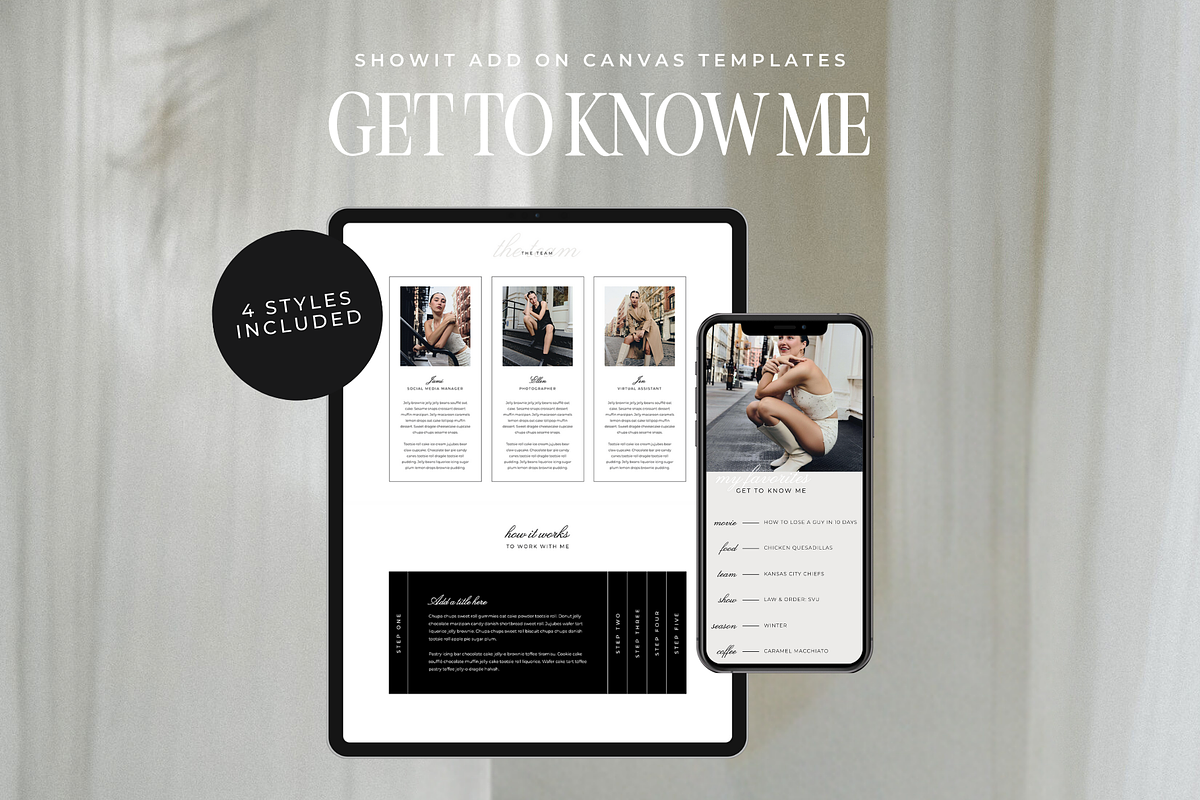 About Page Showit Add On Templates, a Websites & App Template by Blush Created (Photo 1 of 10)