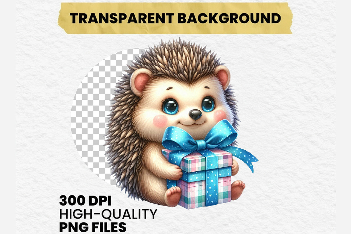 Cute Animal Christmas Clipart Bundle, an Illustration by Dream Creation (Photo 7 of 7)