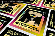 Electro Summer Music Flyer, a Flyer Template by GraphicDiamonds (Thumbnail 2 of 6)