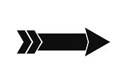 Bold Black Arrow Directional Pointer, an Object Illustration by Pixeness Studio (Thumbnail 2 of 3)