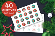 Christmas flat icons, a Solid Icon by Iryna Denysova (Thumbnail 1 of 3)