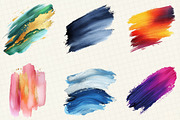 Colorful Brushstroke Clipart, an Illustration by OK Design (Thumbnail 2 of 5)