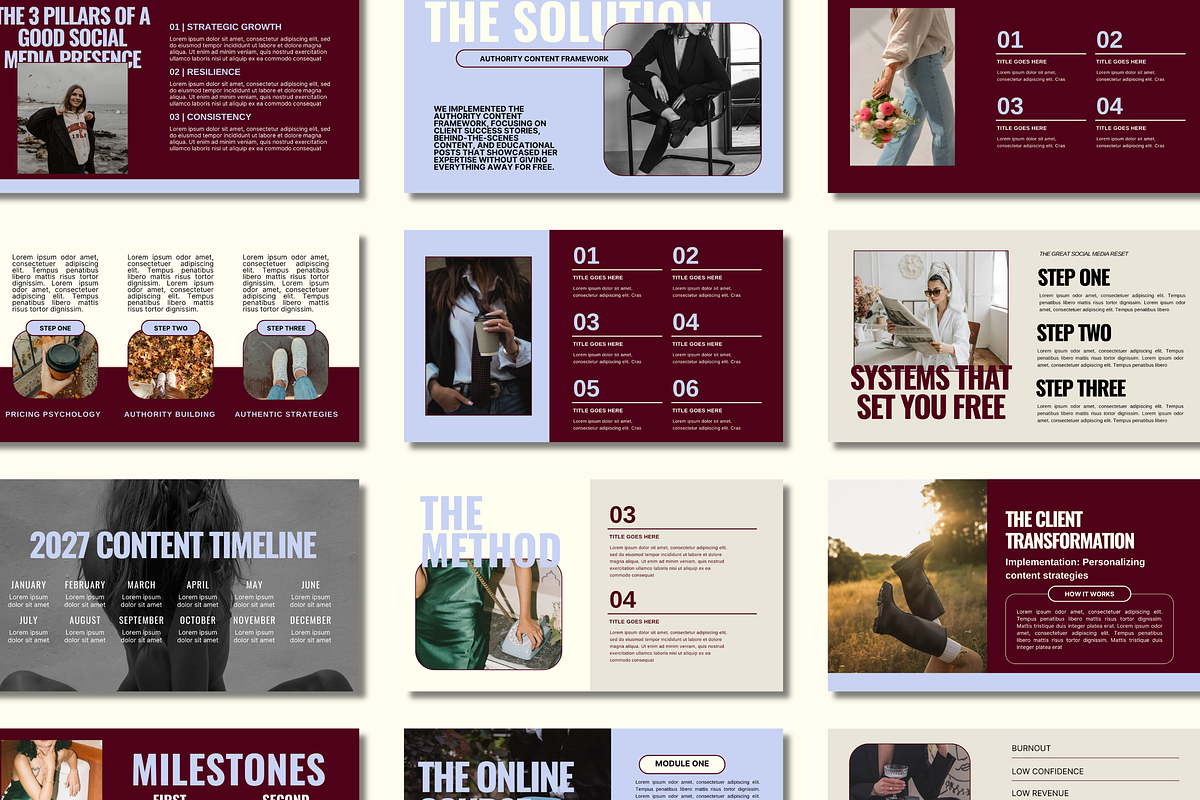 Bold Luxe Editorial Modern Canva, a Presentation Template by Solana Creative Co. (Photo 8 of 13)