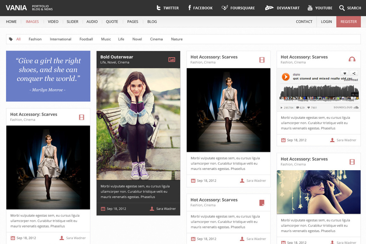 Vania - Responsive WordPress Theme, a WordPress Template by TemPlaza (Photo 2 of 5)