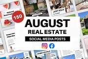 Real Estate August Social Media Post, a Social Media Template by Modernastic - Canva (Thumbnail 1 of 8)