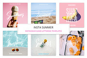 Insta Summer Templates, a Social Media Template by Max Letters (Thumbnail 1 of 4)
