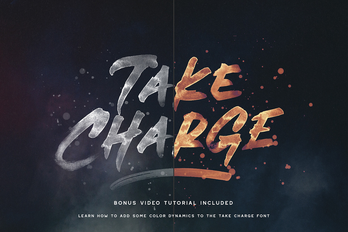 Take Charge - OpenType SVG Font preview 7
