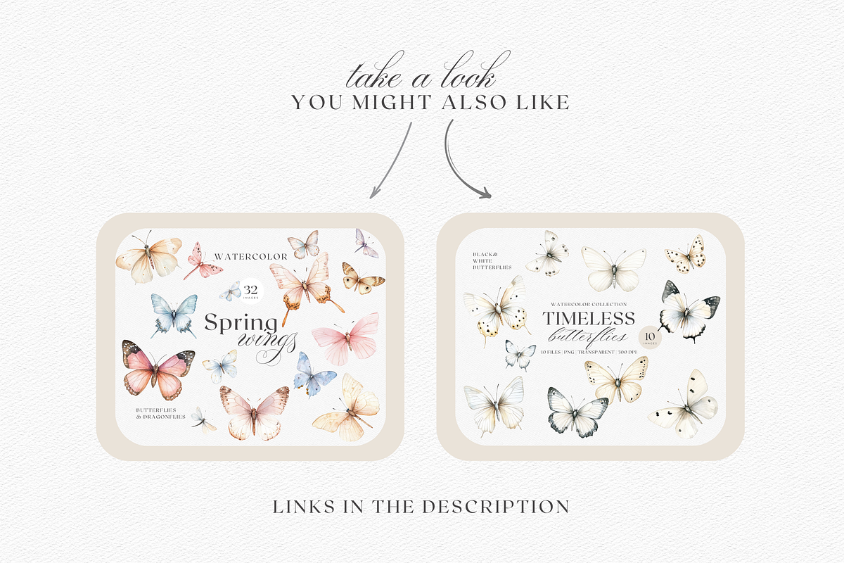 Azure - Blue Butterflies Clipart, a Decorative Illustration by ThaismotaCreativeCo (Photo 7 of 8)