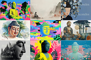 150 Spiritual Buddha Illustrations, a Decorative Illustration by Incomelion (Thumbnail 4 of 21)