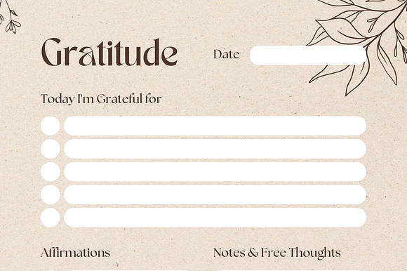 Digital Gratitude Planner - Boost Daily Positivity