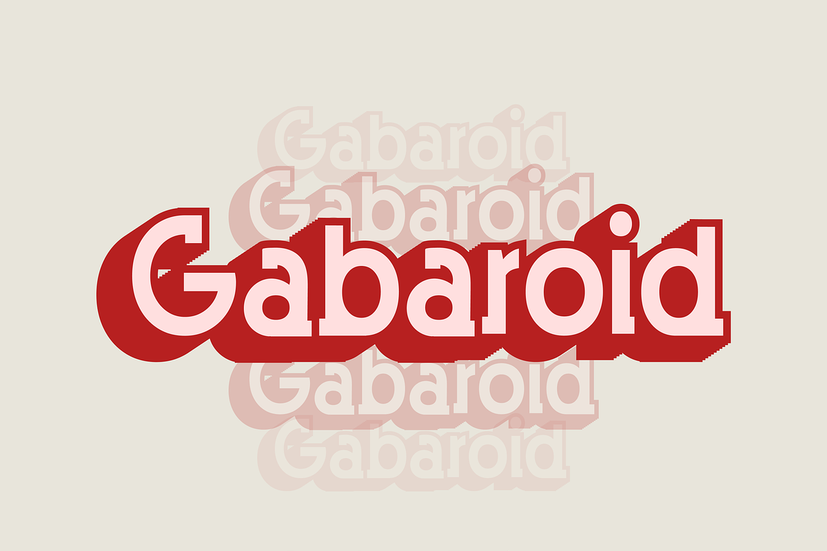 Gabaroid – Retro Display Font, a Sans Serif Font by CapeTypeFonts (Photo 1 of 6)