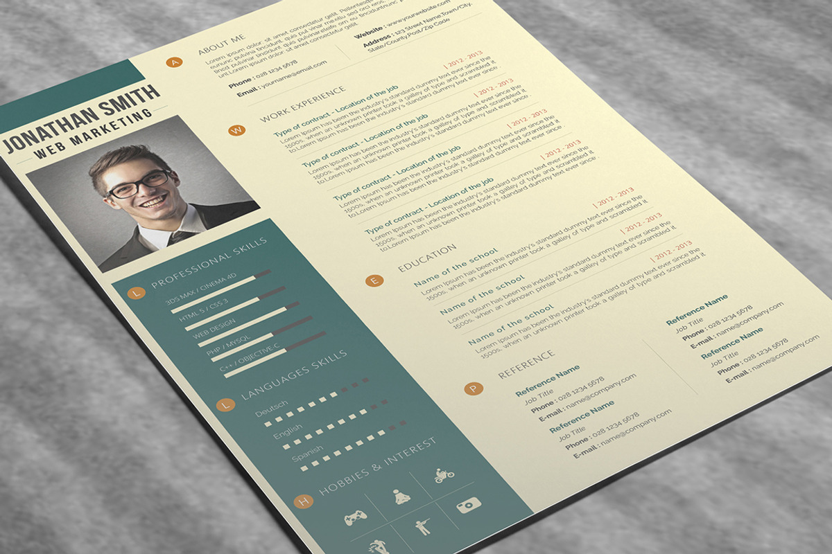 Word Resume Template, a Resume Template by BixBar (Photo 2 of 3)