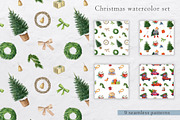 Christmas watercolor set, an Animal Illustration by Nastilustra (Thumbnail 8 of 11)