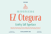 EZ Otegura, a Handwritten Font by Zafara Studios (Thumbnail 1 of 6)