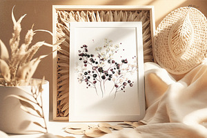 Burgundy Gypsophila Flowers