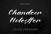 Chandeer Holestter, a Script Font by Goresan Studio (Thumbnail 1 of 15)