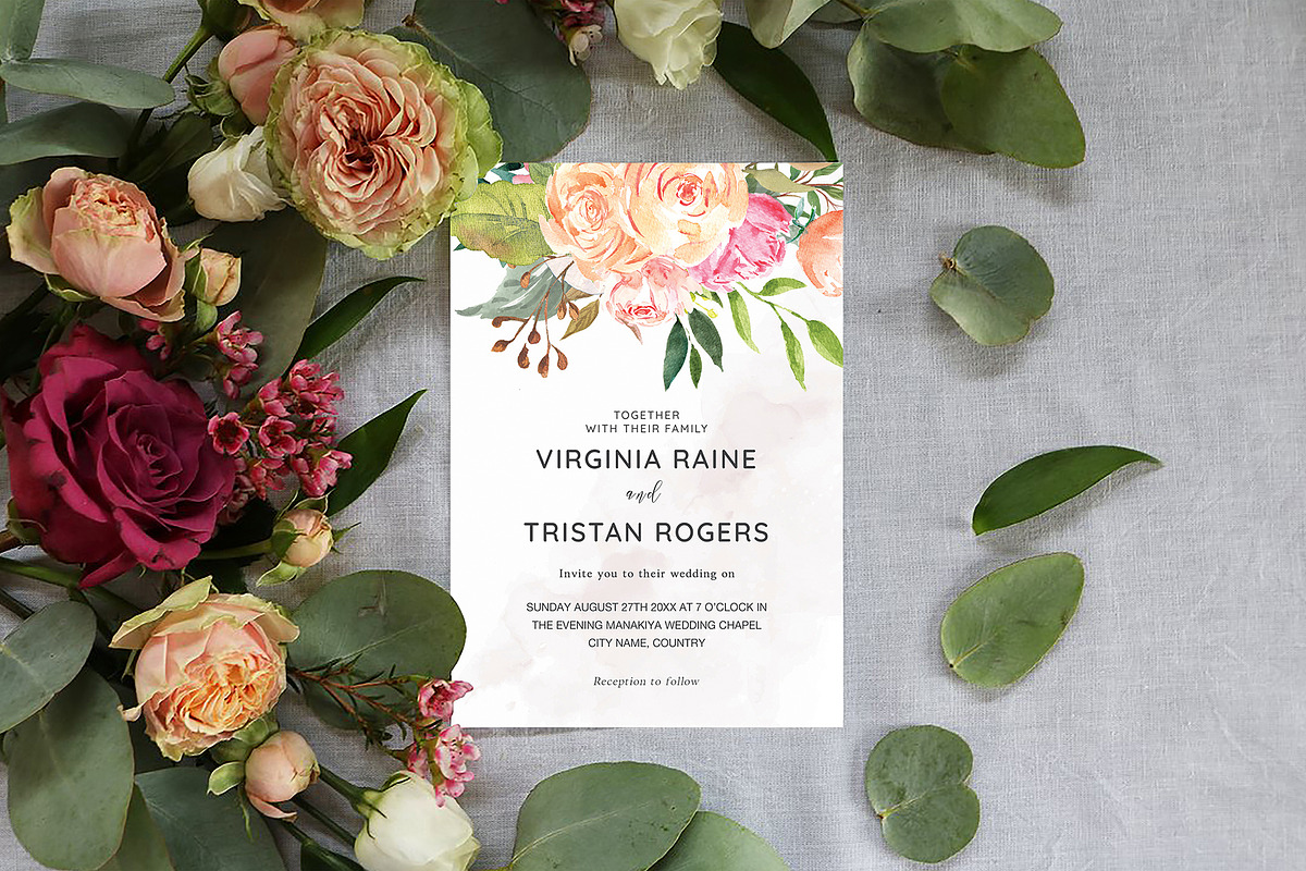 Canva Wedding Invitation, an Invitation Template by ShineOnWedding (Photo 1 of 12)