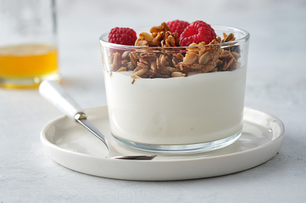 Diet dessert with yogurt granola stock photo containing granola and dessert
