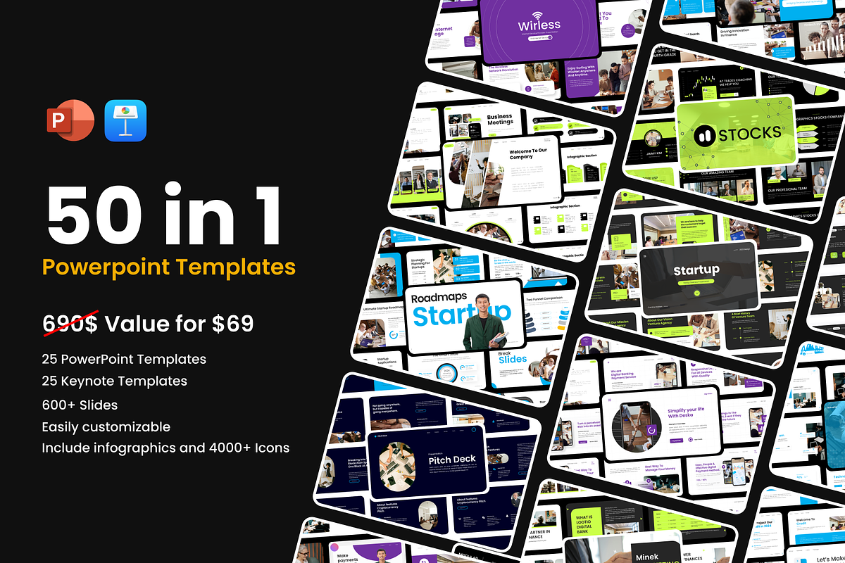 Creative Presentation Bundle, a Presentation Template by Hammad Arif (Photo 2 of 77)