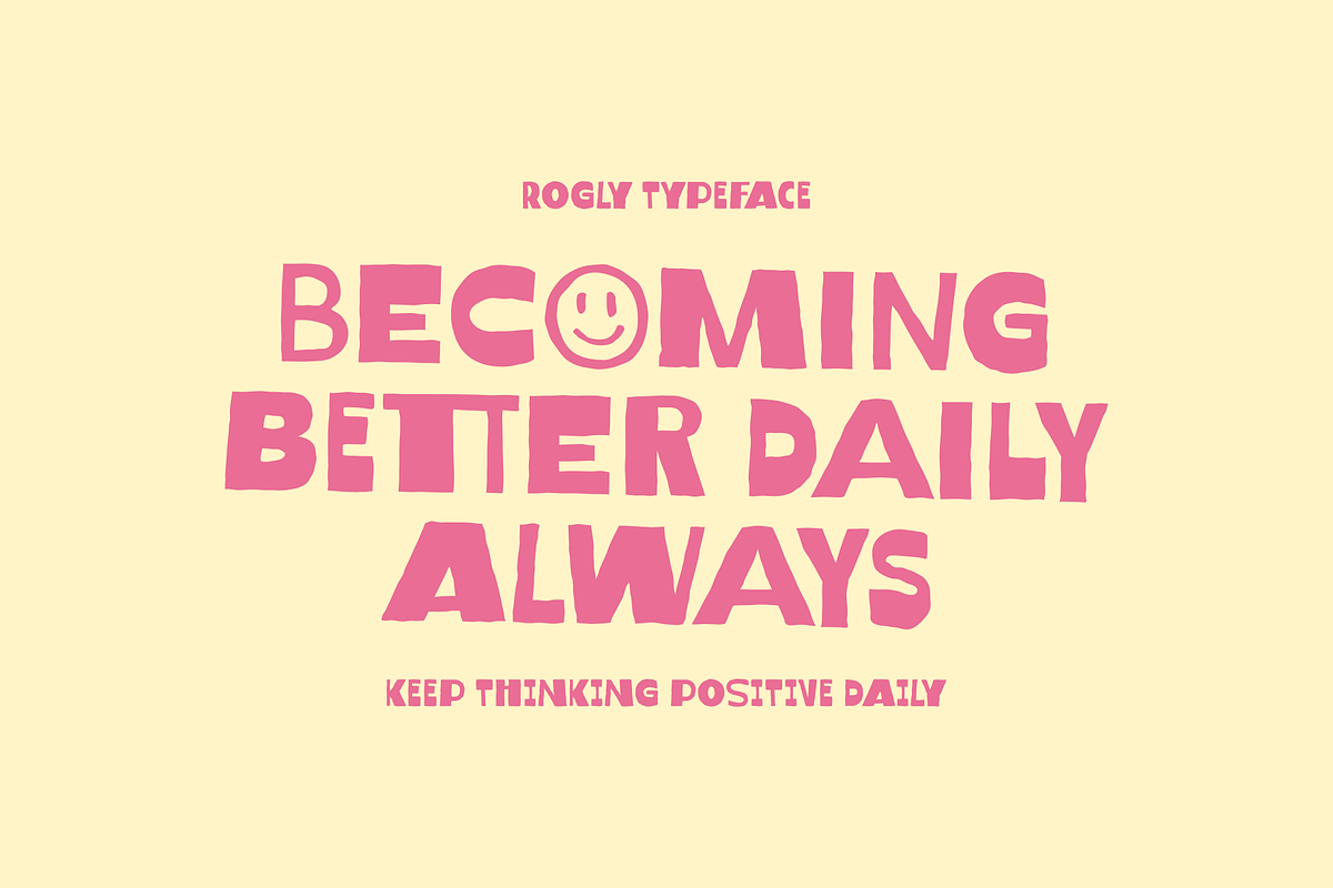 Rogly - Display Font, a Handwritten Font by Marvadesign (Photo 4 of 9)