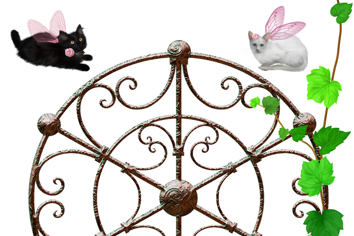 Digital  Kit - Wrought Iron, a Print Template by Kseniya-Omega (Photo 2 of 2)