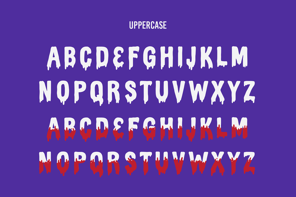 Haluween Fonts | Bloody Effect, a Script Font by Nurmiftah (Photo 10 of 13)