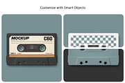 Vintage Cassette Tape Mockup Set, an Advertising Mockup by Country4k (Thumbnail 3 of 4)