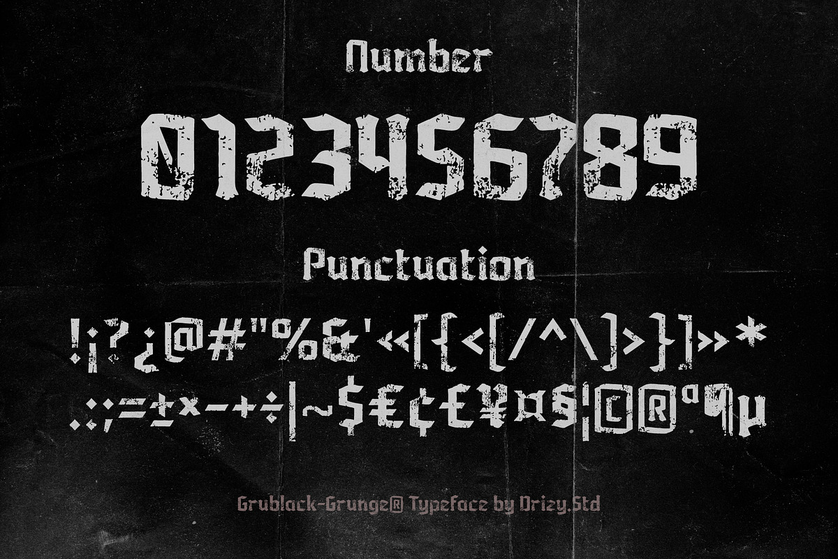 Grublack - Vintage Blackletter Font, a Blackletter Font by Drizy (Photo 4 of 10)